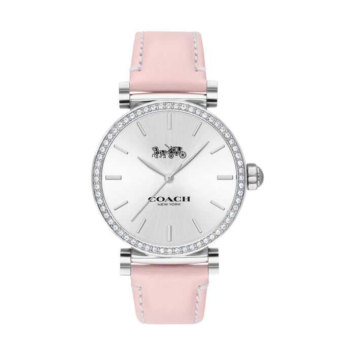 Coach | Movado Company Store| Coach Madison Stainless Steel Watch with Pink  Strap