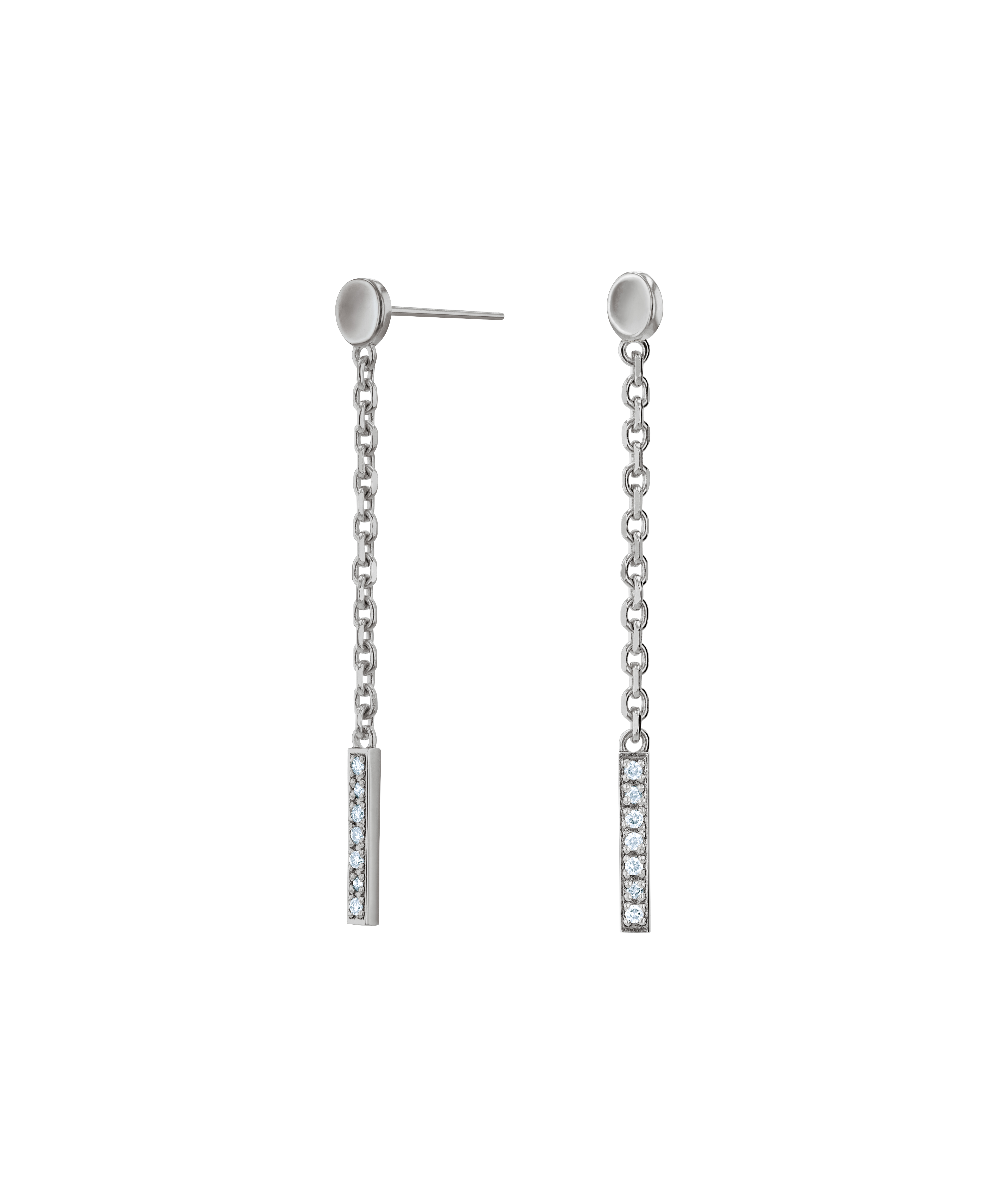 Sterling Silver Heavy Bar Drop Earrings - Affordable Jewellery - Martha  Jackson