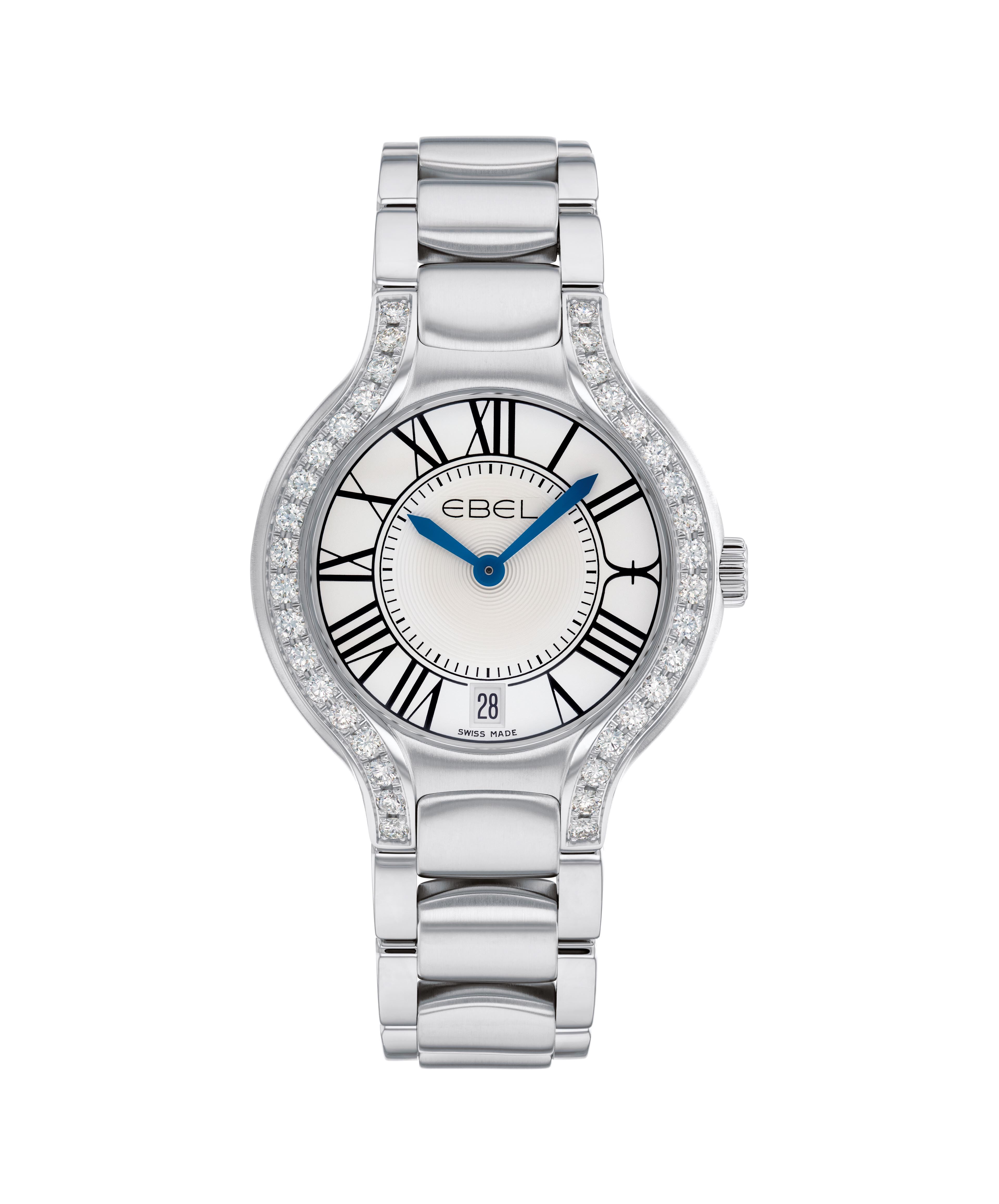 Waterproof Watch Bling Diamond Watch Men Silver Steel Band Men's Business  Quartz Wrist Watches(Ayra Merchandise)