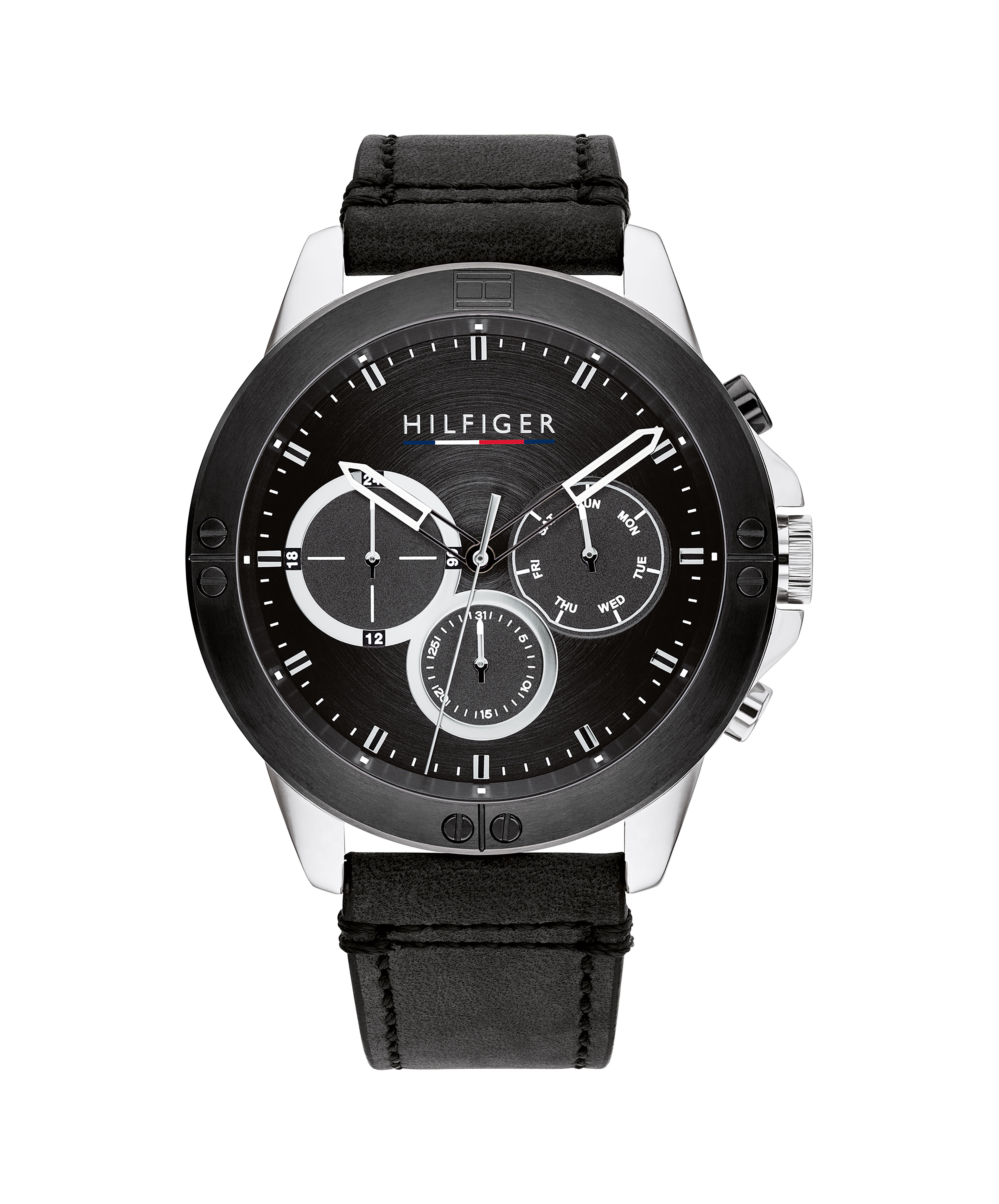 Tommy hilfiger black analog clearance watch