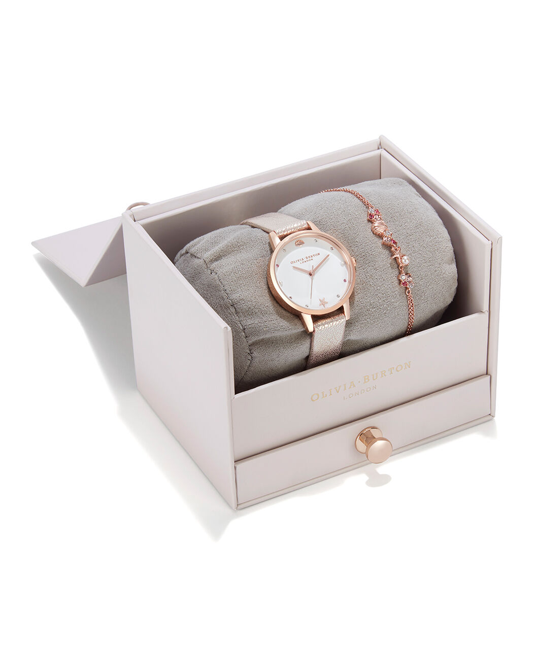 Olivia Burton Classic Sparkle Bezel Gold Bracelet Watch | Dillard's