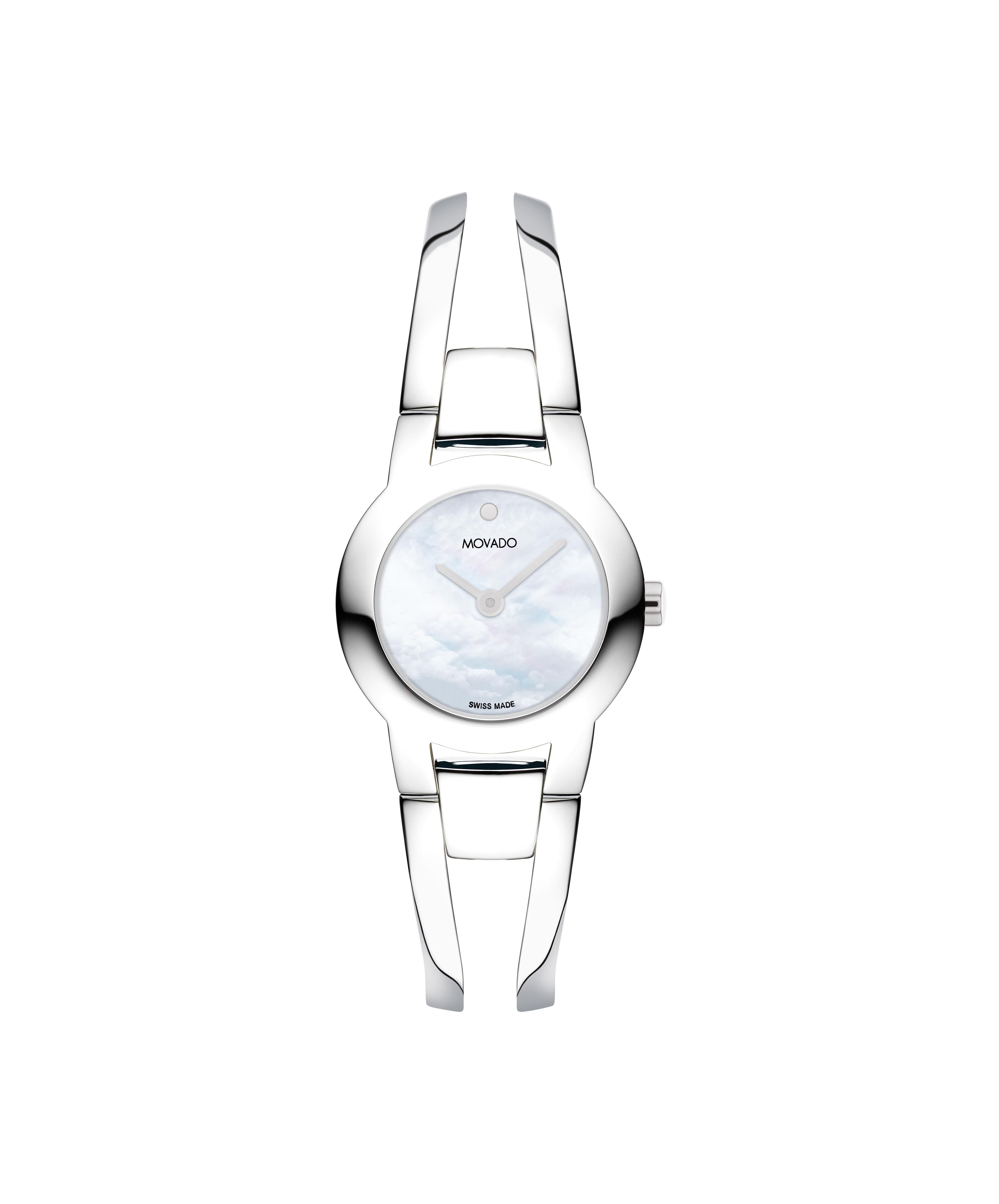 Movado Ladies Black Dial Two Tone Stainless Steel Bracelet Watch 06020 –  ELI ADAMS JEWELERS