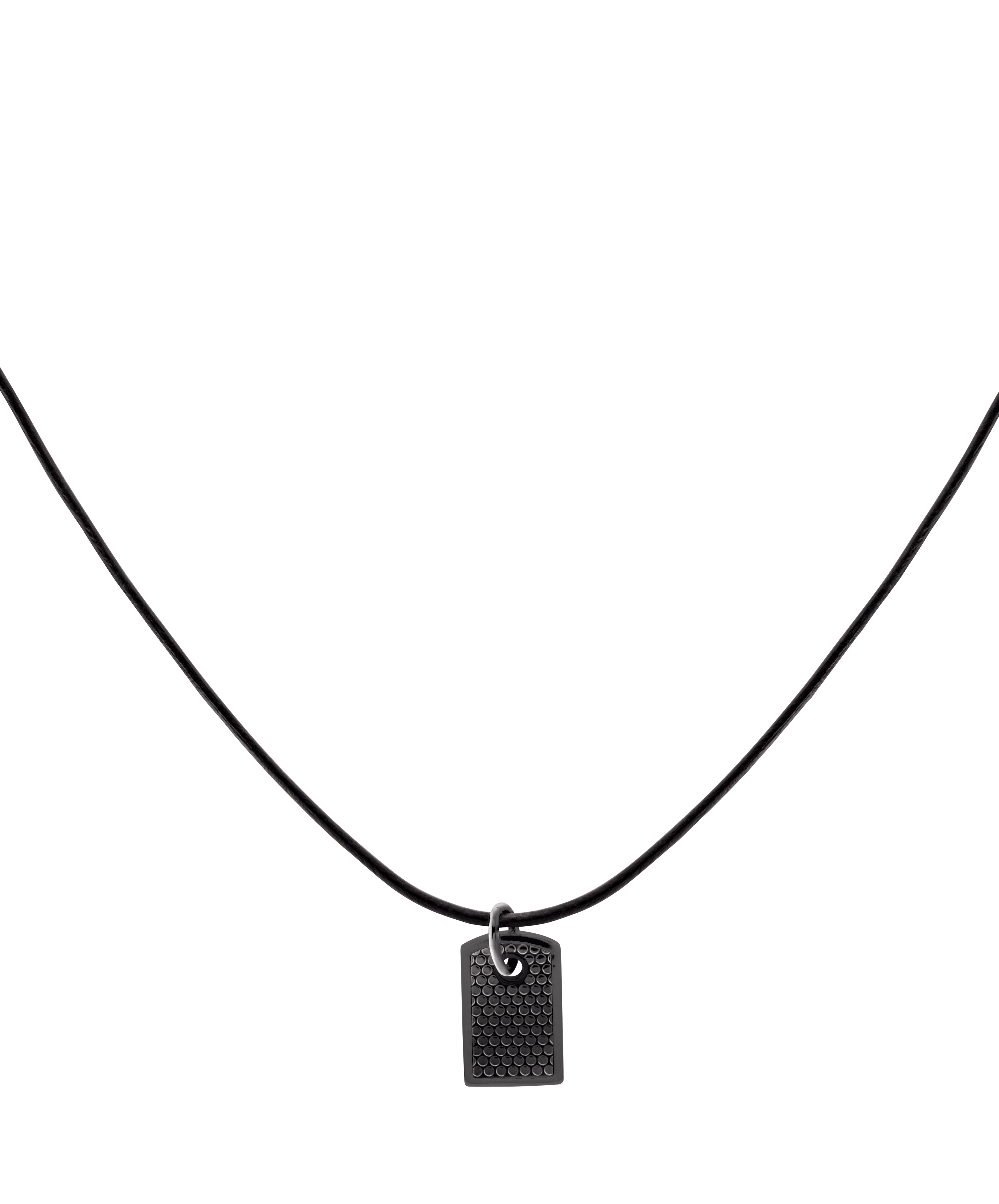 Black Woven Leather Cord Necklace w/ Sterling Silver (Choice of 16
