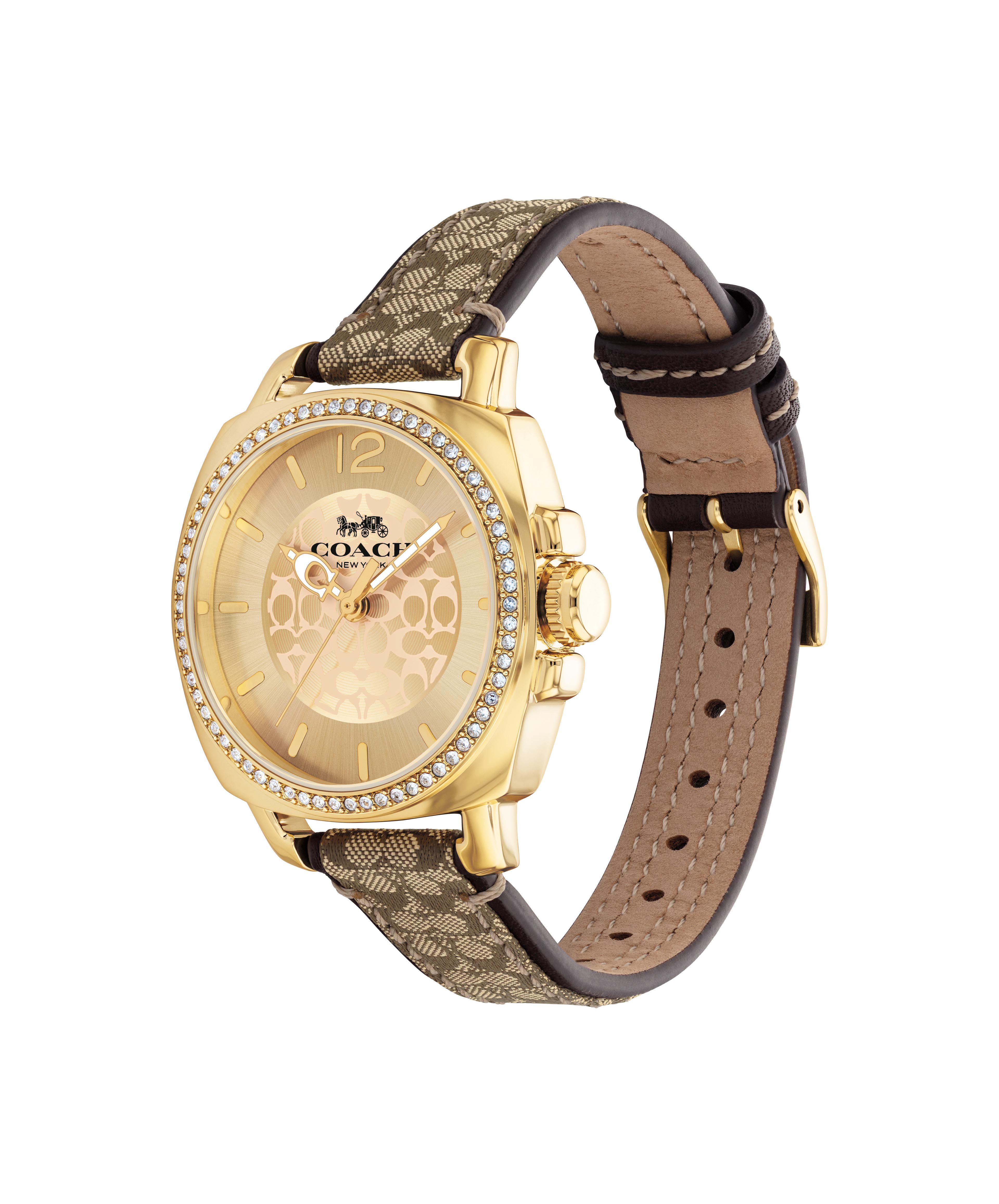 Coach boyfriend sale watch two tone