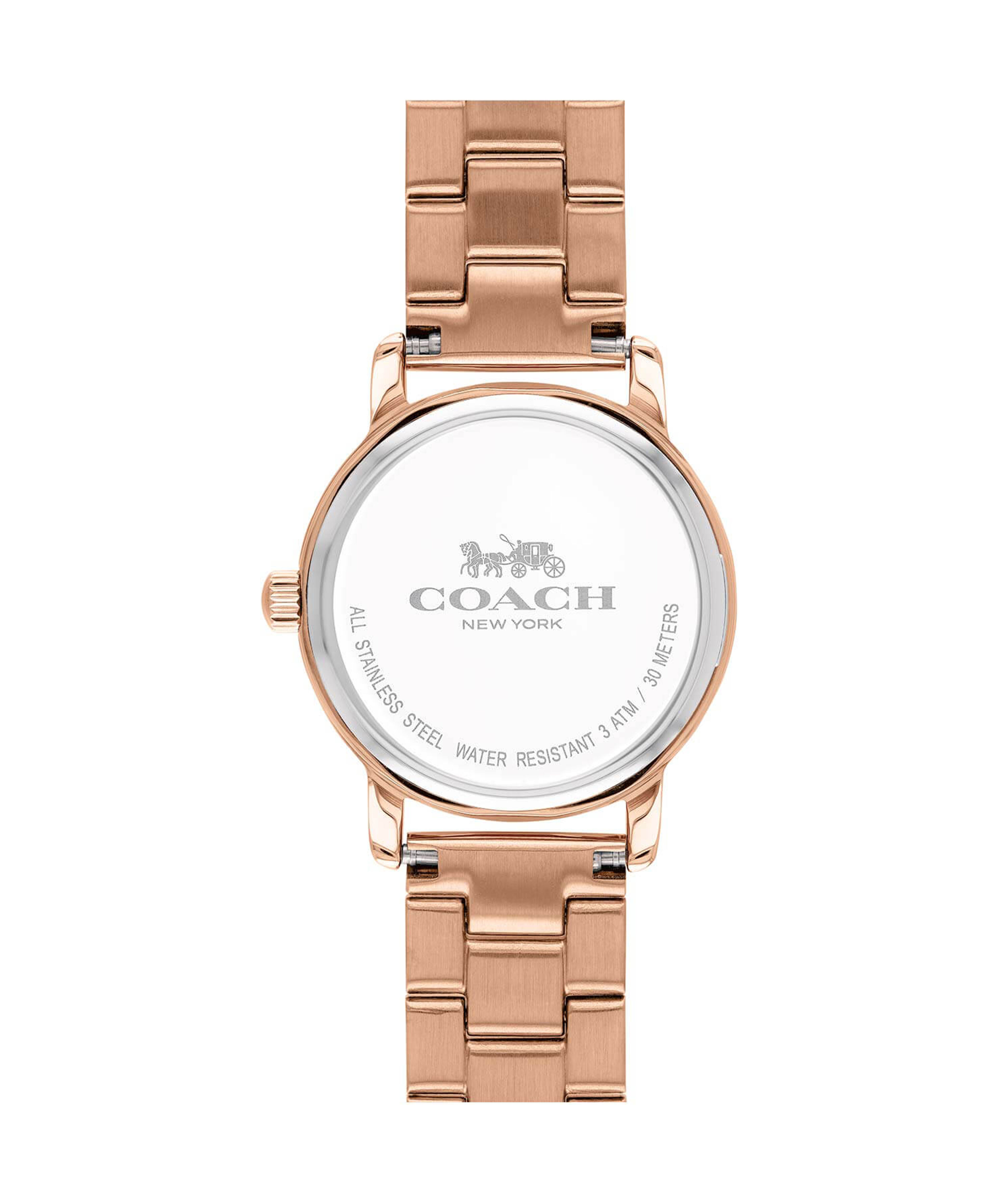 Coach Ladies Grand Rose Gold Plated Watch