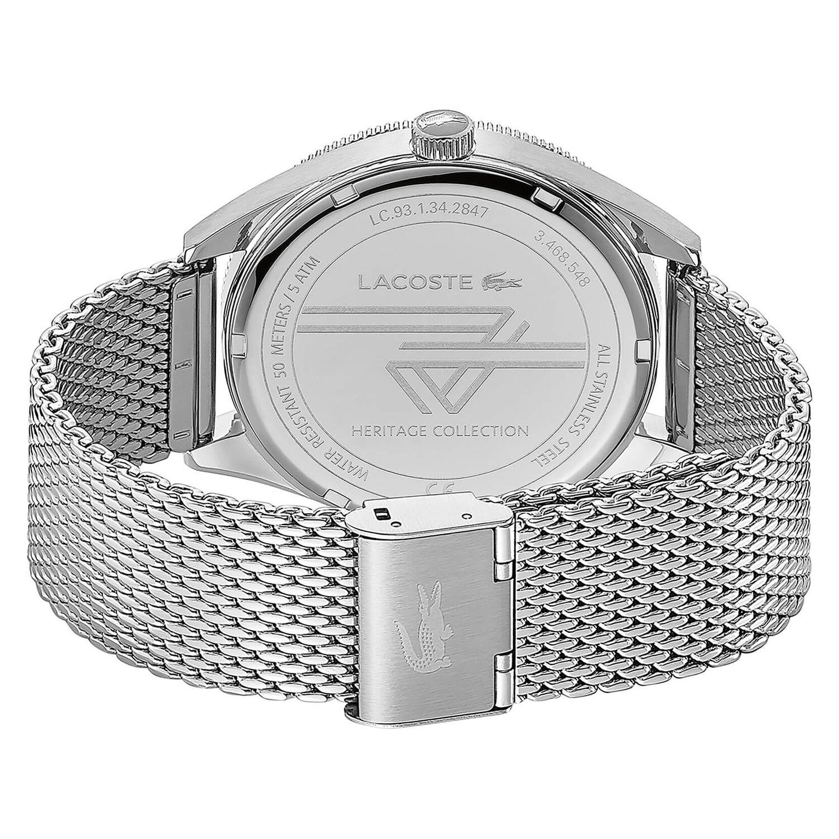 Lacoste | Movado Company watch stainless with mesh Lacoste Store|Men\'s steel blue Heritage