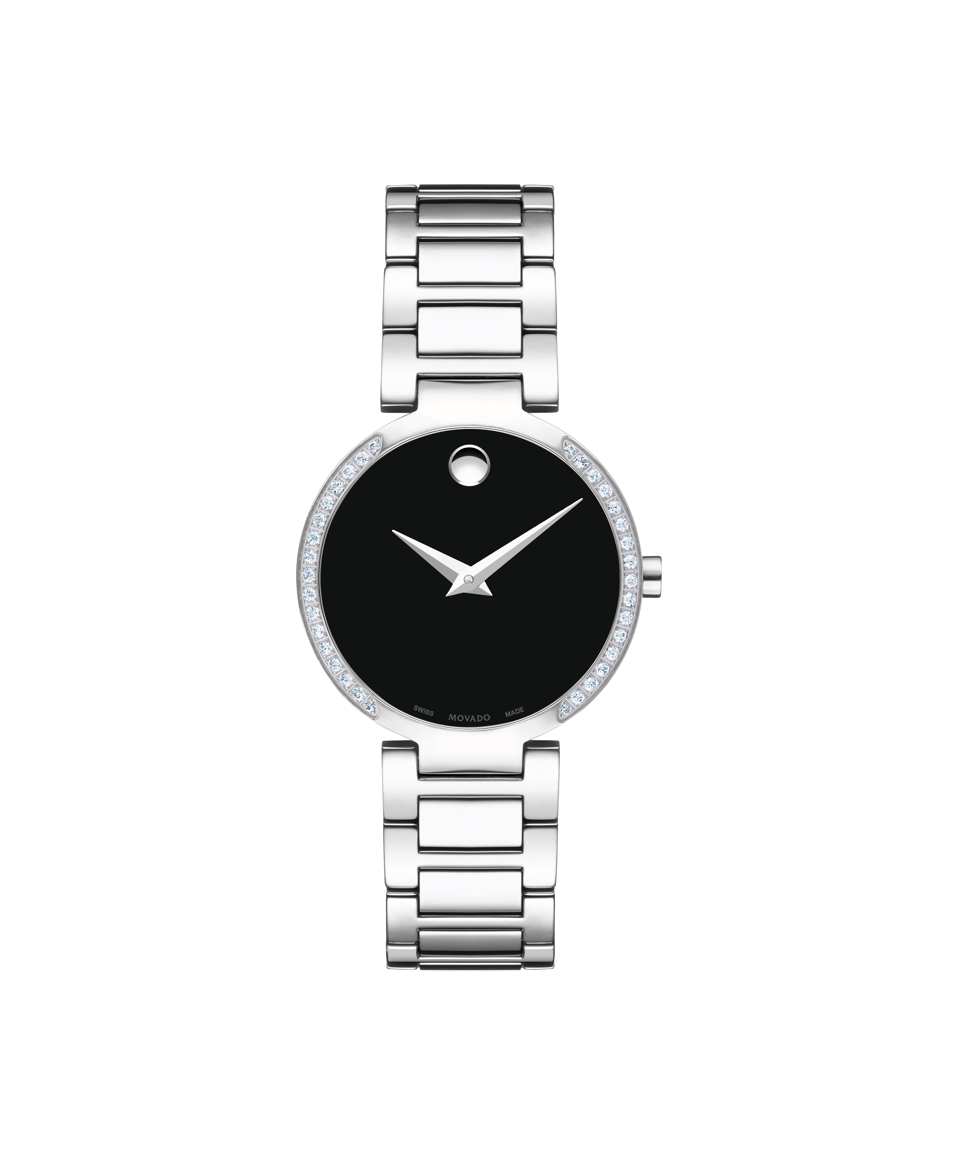 ladies movado watch with diamonds