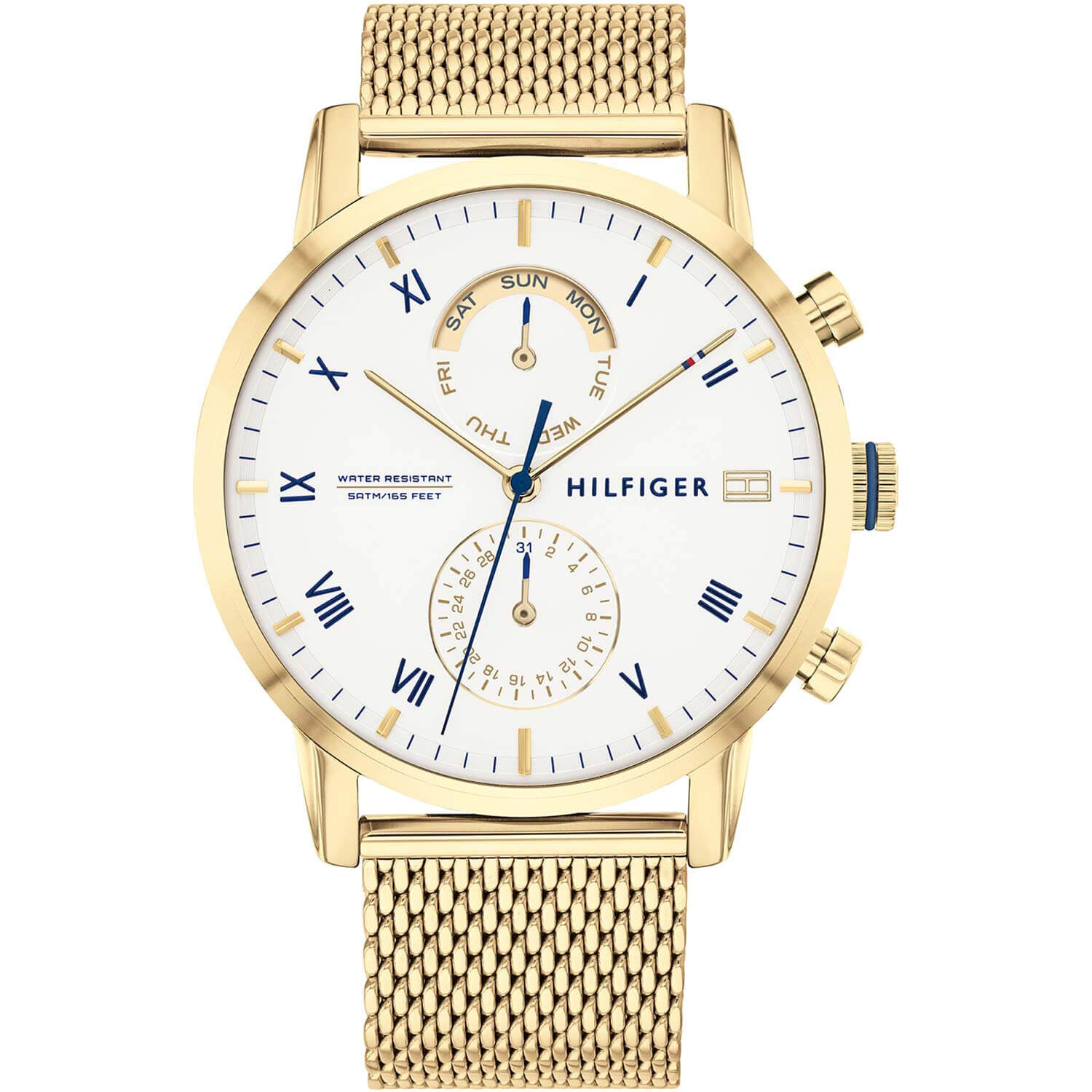 tommy hilfiger gold plated watch